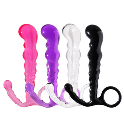 Enchufe suave del extremo de la gota de la prenda impermeable 3pcs, Massager anal de la próstata del hueco del enchufe del consolador