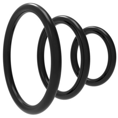 pene durable Ring For Male del retraso de la eyaculación del silicón 3pcs/set