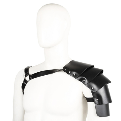 Arnés de cosplay de cuero de PU para hombres, cinturón de hombro de guerrero vikingo, traje de cosplay de caballero, accesorios renacentistas, gótico