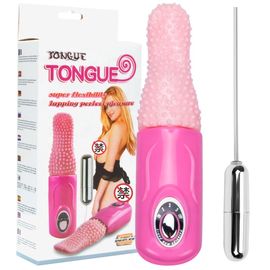 Juguetes adultos vibrantes del sexo del vibrador oral de Clit de la lengua para las mujeres