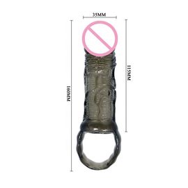 Gallo Ring Silicone For Sex Condoms del vibrador de la manga del suplemento del pene del producto del sexo