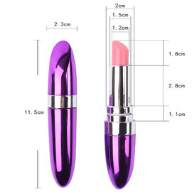 Vibrador impermeable Mini Massager Lipstick Vibe de la bala de la barra de labios 1 velocidad