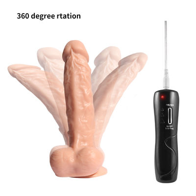 Juguete del sexo del consolador de la rotación de 360 grados