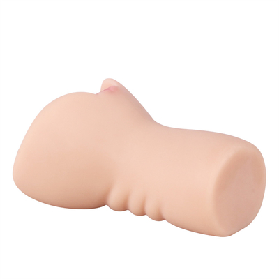2 en juguetes adultos de 1 sexo de los Masturbators masculinos con el gatito texturizado realista y el sexo apretado Stroker del bolsillo 3D del ano para los hombres