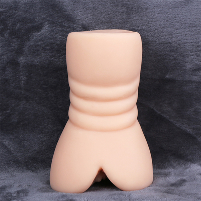 2 en juguetes adultos de 1 sexo de los Masturbators masculinos con el gatito texturizado realista y el sexo apretado Stroker del bolsillo 3D del ano para los hombres
