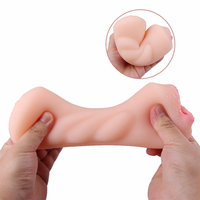 Juguete doble del sexo del agujero de la vagina de la muestra libre del Masturbator de la boca de los aviones de la taza del hoyo de la garganta profunda íntima oral realista del gatito para