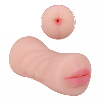 Juguete doble del sexo del agujero de la vagina de la muestra libre del Masturbator de la boca de los aviones de la taza del hoyo de la garganta profunda íntima oral realista del gatito para