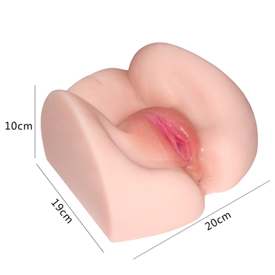 Asno de tamaño natural del botín de la vagina acanalada realista del Masturbator