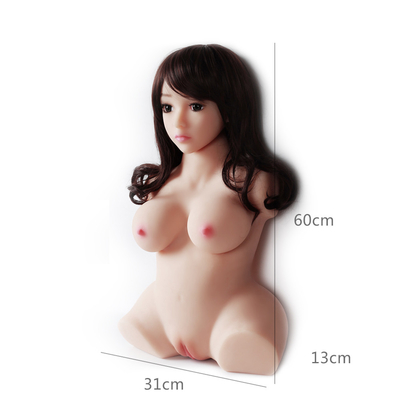 Muñeca china japonesa del gatito de la mujer de Toy Vagina Big Natural Ass del medio del cuerpo del sexo producto adulto de la muñeca para el Masturbator masculino de los hombres