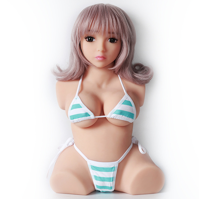 Muñeca china japonesa del gatito de la mujer de Toy Vagina Big Natural Ass del medio del cuerpo del sexo producto adulto de la muñeca para el Masturbator masculino de los hombres