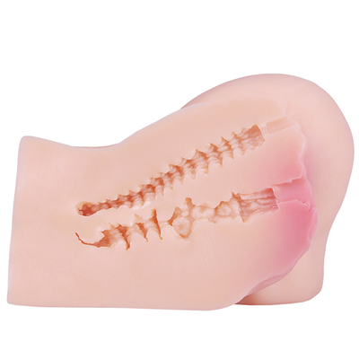 El asno grande del sexo que el gatito juega el nuevo sexo vendedor caliente de la taza de la masturbación juega el canal doble Mini Silicone Masturbators Sex Toy para M