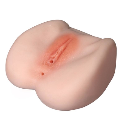 Sexo artificial Toy Fat Butt 2 de la vagina de la masturbación del precio de fábrica en 1 juguete anal de Troso del asno de la masturbación para el hombre