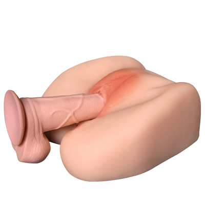 Sexo artificial Toy Fat Butt 2 de la vagina de la masturbación del precio de fábrica en 1 juguete anal de Troso del asno de la masturbación para el hombre