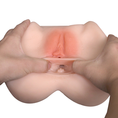 Sexo artificial Toy Fat Butt 2 de la vagina de la masturbación del precio de fábrica en 1 juguete anal de Troso del asno de la masturbación para el hombre