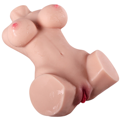 medio torso de la muñeca del sexo del cuerpo de la muñeca 5.5kg con el juguete adulto del sexo del Masturbator masculino de la vida real de la vagina del esqueleto del metal para los hombres