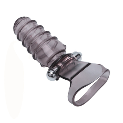 El sexo de la novedad juega la TPE médica de RoHS del vibrador de la manga del finger para las mujeres