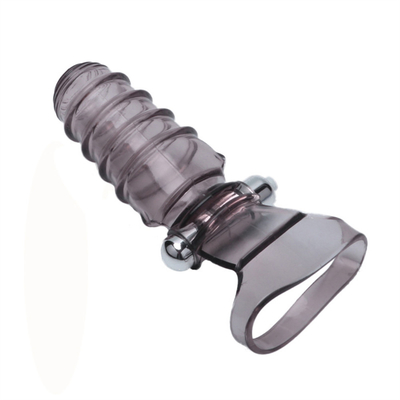 El sexo de la novedad juega la TPE médica de RoHS del vibrador de la manga del finger para las mujeres