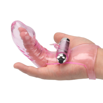 El sexo de la novedad juega la TPE médica de RoHS del vibrador de la manga del finger para las mujeres