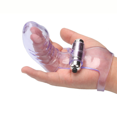 El sexo de la novedad juega la TPE médica de RoHS del vibrador de la manga del finger para las mujeres