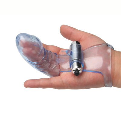El sexo de la novedad juega la TPE médica de RoHS del vibrador de la manga del finger para las mujeres