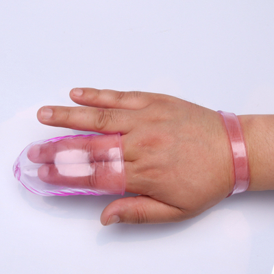El sexo de la novedad juega la TPE médica de RoHS del vibrador de la manga del finger para las mujeres