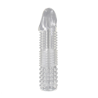 Juguetes adultos del sexo de Crystal Condoms And Extendable Male de los condones reutilizables del pene