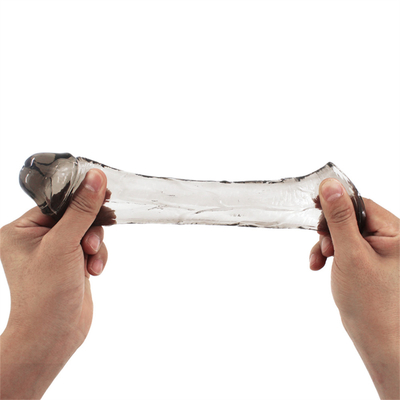 Pene realista del silicón del gallo de la manga de la extensión del pene de los hombres de Toy Dildo Extender Condoms For del sexo