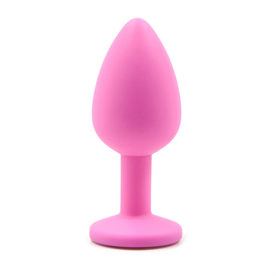 Juguetes adultos gay anales Jeweled silicón portátil del enchufe del extremo de Chastity Anal Plug Adult Toy para los hombres