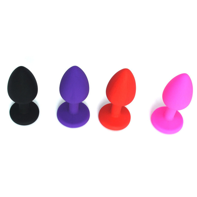 Juguetes adultos gay anales Jeweled silicón portátil del enchufe del extremo de Chastity Anal Plug Adult Toy para los hombres