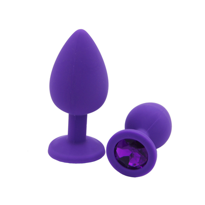 Juguetes adultos gay anales Jeweled silicón portátil del enchufe del extremo de Chastity Anal Plug Adult Toy para los hombres