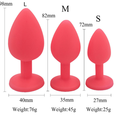 Juguetes adultos gay anales Jeweled silicón portátil del enchufe del extremo de Chastity Anal Plug Adult Toy para los hombres