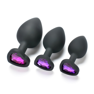Juguetes adultos gay anales Jeweled silicón portátil del enchufe del extremo de Chastity Anal Plug Adult Toy para los hombres
