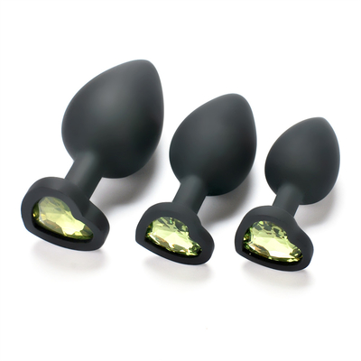 Juguetes adultos gay anales Jeweled silicón portátil del enchufe del extremo de Chastity Anal Plug Adult Toy para los hombres