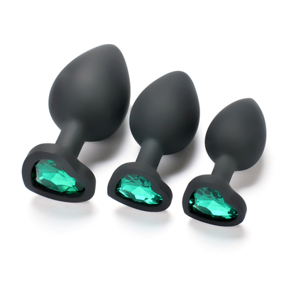 Juguetes adultos gay anales Jeweled silicón portátil del enchufe del extremo de Chastity Anal Plug Adult Toy para los hombres