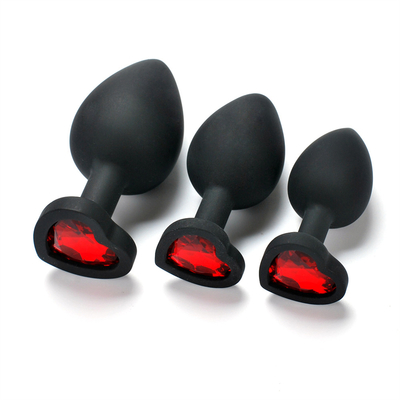 Juguetes adultos gay anales Jeweled silicón portátil del enchufe del extremo de Chastity Anal Plug Adult Toy para los hombres