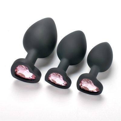 Juguetes adultos gay anales Jeweled silicón portátil del enchufe del extremo de Chastity Anal Plug Adult Toy para los hombres