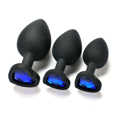 Juguetes adultos gay anales Jeweled silicón portátil del enchufe del extremo de Chastity Anal Plug Adult Toy para los hombres