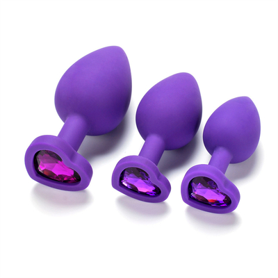 Juguetes adultos gay anales Jeweled silicón portátil del enchufe del extremo de Chastity Anal Plug Adult Toy para los hombres