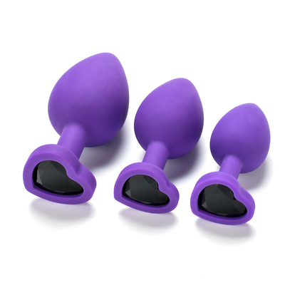 Juguetes adultos gay anales Jeweled silicón portátil del enchufe del extremo de Chastity Anal Plug Adult Toy para los hombres