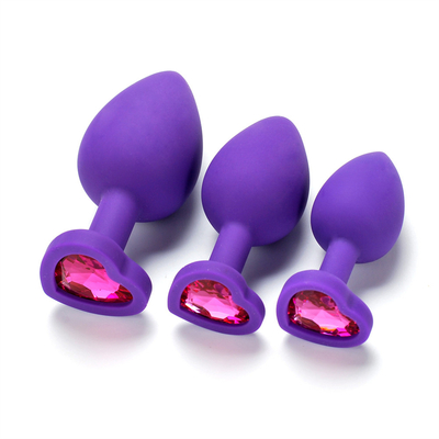 Juguetes adultos gay anales Jeweled silicón portátil del enchufe del extremo de Chastity Anal Plug Adult Toy para los hombres