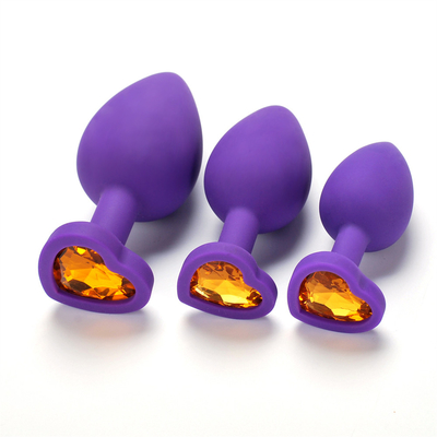 Juguetes adultos gay anales Jeweled silicón portátil del enchufe del extremo de Chastity Anal Plug Adult Toy para los hombres