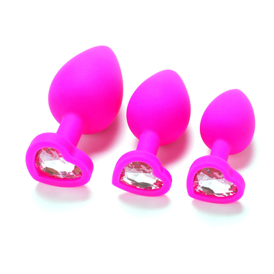 Juguetes adultos gay anales Jeweled silicón portátil del enchufe del extremo de Chastity Anal Plug Adult Toy para los hombres