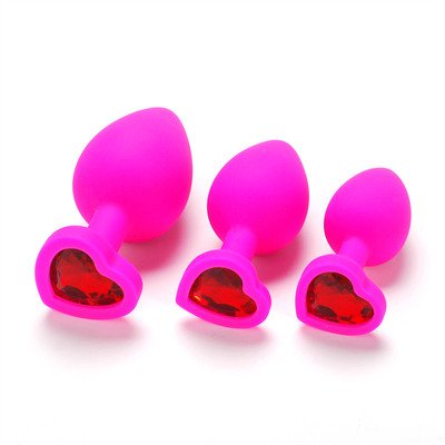 Juguetes adultos gay anales Jeweled silicón portátil del enchufe del extremo de Chastity Anal Plug Adult Toy para los hombres