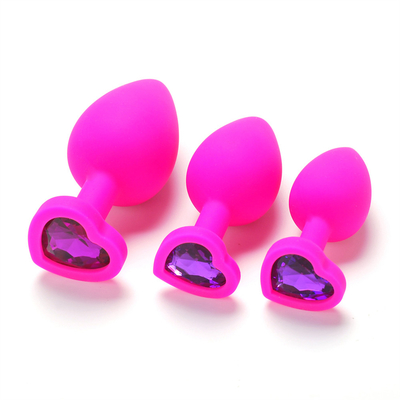 Juguetes adultos gay anales Jeweled silicón portátil del enchufe del extremo de Chastity Anal Plug Adult Toy para los hombres