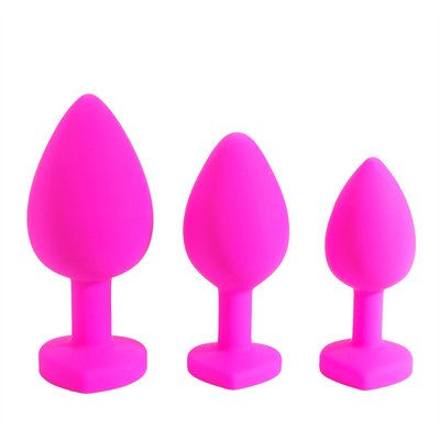 Juguetes adultos gay anales Jeweled silicón portátil del enchufe del extremo de Chastity Anal Plug Adult Toy para los hombres