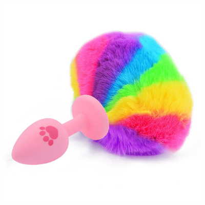 Toy Silicone Anal Plug privado del enchufe de la cola del sexo de los productos de las mujeres anales de la masturbación