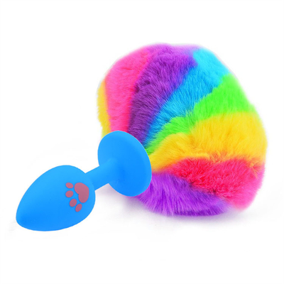 Toy Silicone Anal Plug privado del enchufe de la cola del sexo de los productos de las mujeres anales de la masturbación