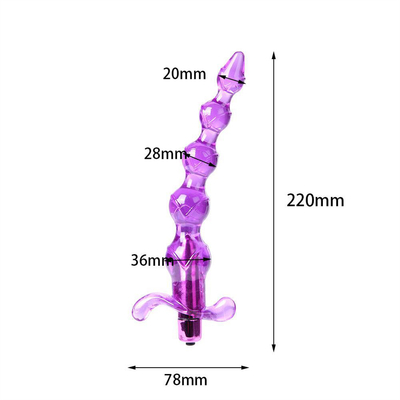 Juguetes adultos anales de las gotas del vibrador de la próstata del enchufe anal suave anal del masaje para las mujeres