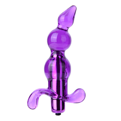 Juguetes adultos anales de las gotas del vibrador de la próstata del enchufe anal suave anal del masaje para las mujeres
