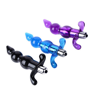 Juguetes adultos anales de las gotas del vibrador de la próstata del enchufe anal suave anal del masaje para las mujeres